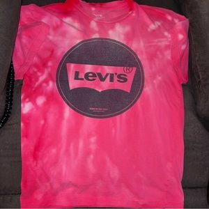 Pink Tie Dyed Authentic Levi’s Shirt Size Medium — SO SOFT!